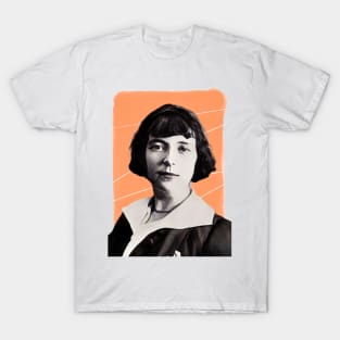 New Zealand writer Katherine Mansfield illustration T-Shirt
